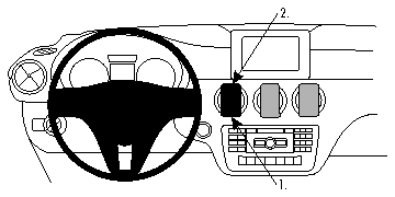 Brodit ProClip, Mercedes Benz GLA-Klasa 13-19