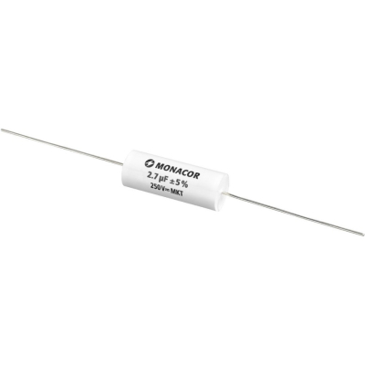 Monacor MKTA-27 kondensator foliowy MKT, 2.7 µF, 250 V