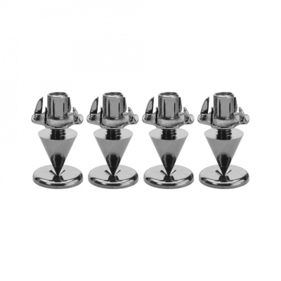 Monacor SPS10-Black Chrome metalowe kolce pod głośniki, zestaw 4 szt.