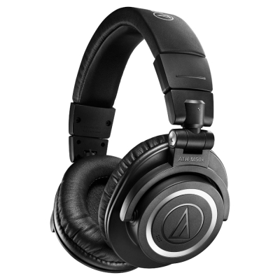 Audio Technica ATH-M50xBT2, bezprzewodowe słuchawki nauszne over-ear, czarne