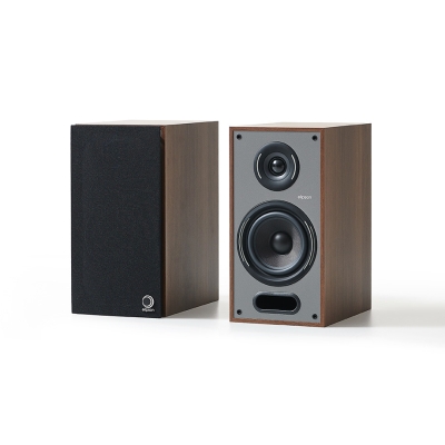 Elipson Horus 6B głośniki podstawkowe Walnut/Dark Grey, para