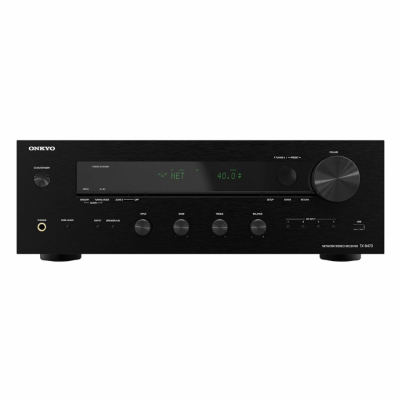 Onkyo TX-8470 wzmacniacz stereofoniczny z siecią, HDMI i więcej, czarny