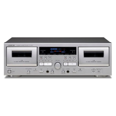 Teac W-1200 podwójny magnetofon kasetowy z funkcją digitalizacji, srebrny