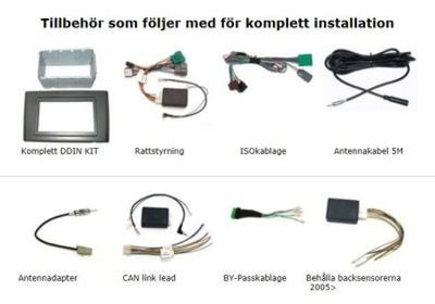 Volvo XC90, zestaw instalacyjny