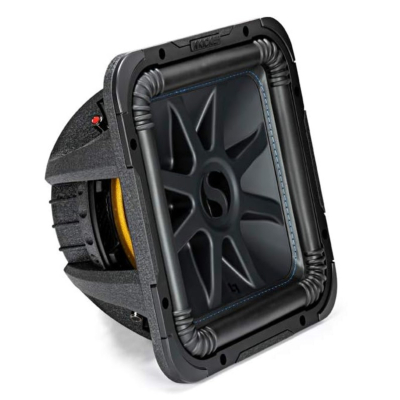 Kicker Solo-Baric L7S124, kwadratowy głośnik niskotonowy 12 cali, 2x4 omy