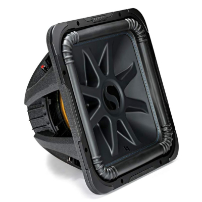 Kicker Solo-Baric L7S154, kwadratowy głośnik niskotonowy 15 cali, 2 × 4 Ω