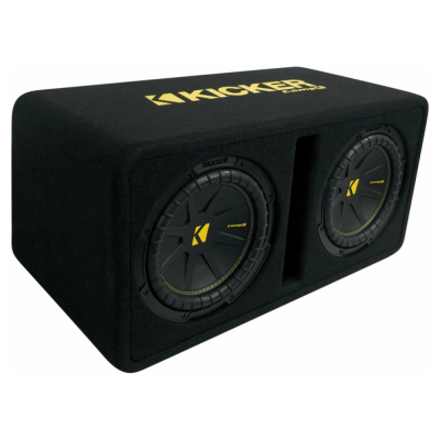 Kicker CompC DCWC102, obudowa basowa bass-reflex z 2 głośnikami 10-calowymi, 2 omy