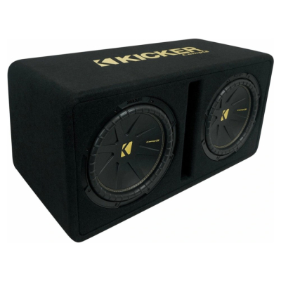 Kicker CompC DCWC122, portowana skrzynia basowa 2x12 cali, 2 ohmy