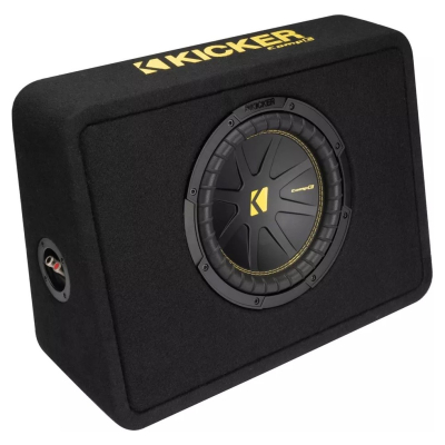 Kicker CompC TCWC102, obudowa subwoofera bass-reflex 1x10 cali, 2 omy