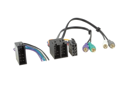 Aktywny adapter systemowy VW ISO/10Pin ISO>Cinch/kable