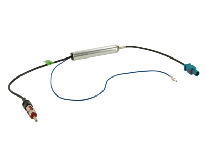Adapter antenowy Fakra(m) na DIN(m), 12V phantom