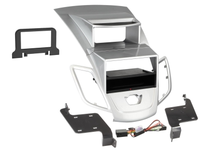 ACV ramka montażowa 2-DIN Ford Fiesta, srebrny