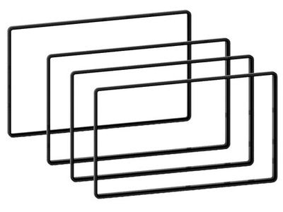 Rama dystansowa 2-DIN 2,5 mm/3 mm