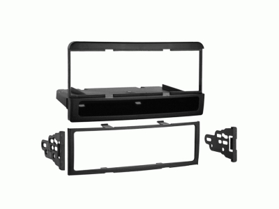 Ramka montażowa 1-DIN z kieszenią na akcesoria Ford/Mazda/Mercury, czarna