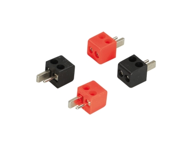 Złącze głośnikowe DIN 2 x czerwone/czarne 2,5 mm²