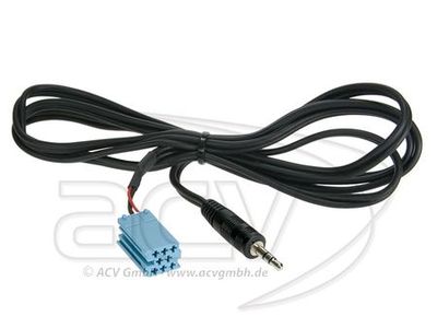 Mini ISO (niebieski) do 3,5 mm mini jack