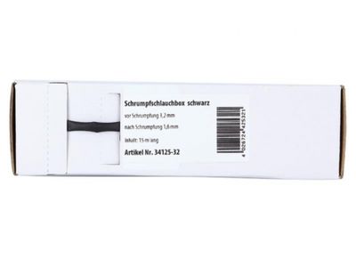 Czarna koszulka termokurczliwa 3.2 mm² - 1.6 mm², na metry