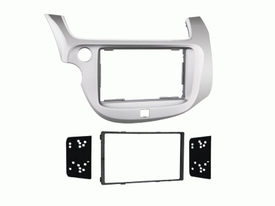 Ramka montażowa 2-DIN Honda Fit/Jazz, srebrna