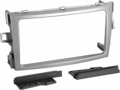 Ramka montażowa 2-DIN Toyota Verso 2009-2018 srebrna