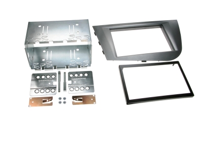 Ramka montażowa 2-DIN Seat Leon 2005, antracyt
