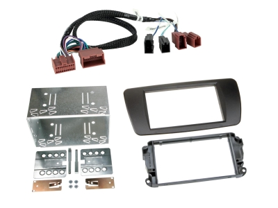 ACV Ramka montażowa 2-DIN Seat Ibiza, nit black