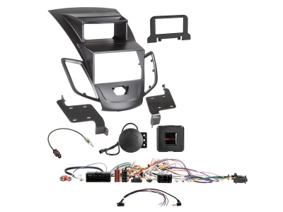Zestaw instalacyjny 2-DIN Ford Fiesta, czarny