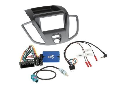 Ramka montażowa 2-DIN z kieszenią Ford Transit V363 2014-2019