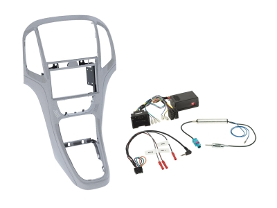 Zestaw 2-DIN Opel Astra J 2009-2018, srebrny platynowy