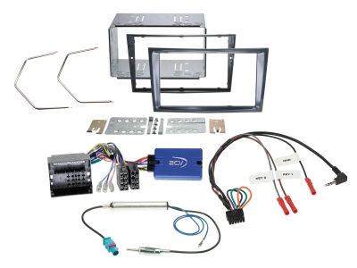 Zestaw instalacyjny ACV 2-DIN Opel, czarny stealth