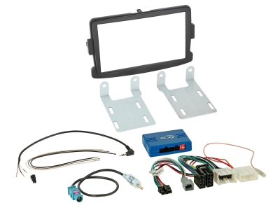 Zestaw instalacyjny 2-DIN Dacia/Fiat/Nissan/Opel/Renault, czarny  - OEM NAV