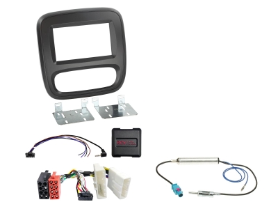 Ramka montażowa 2-DIN Fiat/Nissan/Opel/Renault