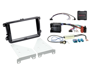 Zestaw instalacyjny ACV 2-DIN Seat/Skoda/VW, czarny