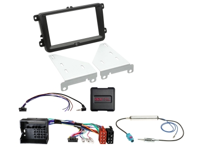 Zestaw instalacyjny ACV 2-DIN Seat/Skoda/VW, czarny