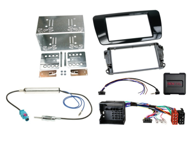 Zestaw instalacyjny ACV 2-DIN Seat Ibiza 2008-2015, piano black