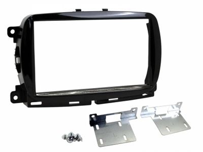 Ramka montażowa Double-DIN Fiat 500 2015- czarna