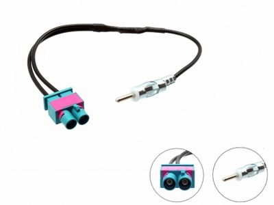 Adapter antenowy podwójny Fakra - Din