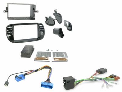 Zestaw instalacyjny Fiat 500 2007 - 2015 Czarny