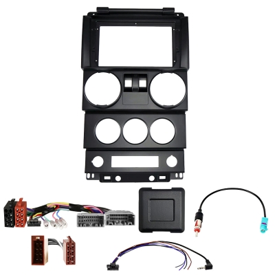 Auto-Connect zestaw montażowy do radia 9 cali, Jeep Wrangler 2-drzwiowy 2007-2010