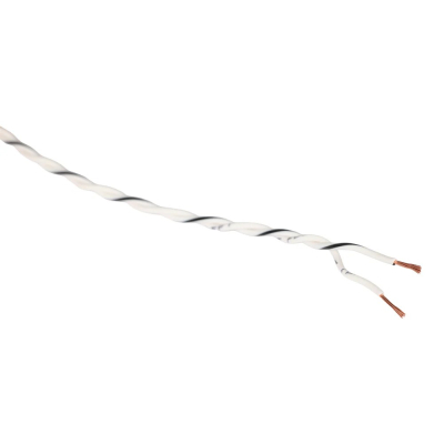 Auto-Connect skręcony kabel głośnikowy OFC 2x0.5 mm², biały, metr bieżący