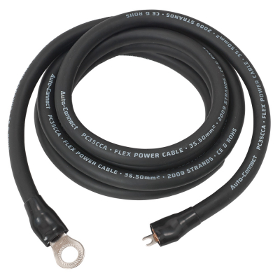 Auto-Connect 2,5-metrowy kabel zasilający CCA 35,5 mm², czarny