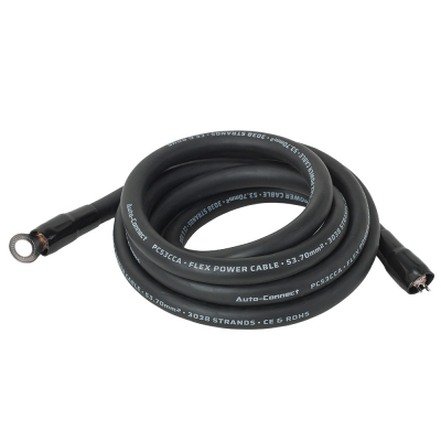 Auto-Connect 2,5-metrowy kabel zasilający CCA 53,7 mm², czarny