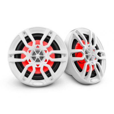 DS18 NXL-6, białe 6,5-calowe morskie głośniki z LED, para