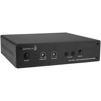 Dayton Audio BSA-200 wzmacniacz z możliwością mostkowania i filtrem dolnoprzepustowym