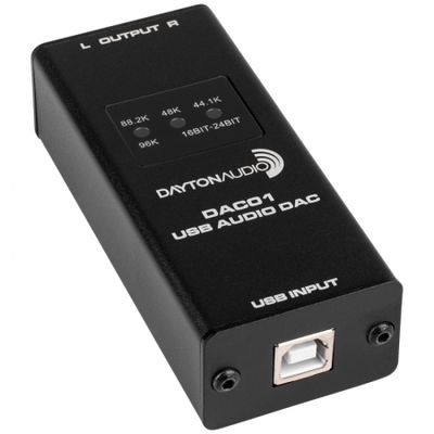 Dayton Audio DAC01, przetwornik USB DAC z obsługą 24/96