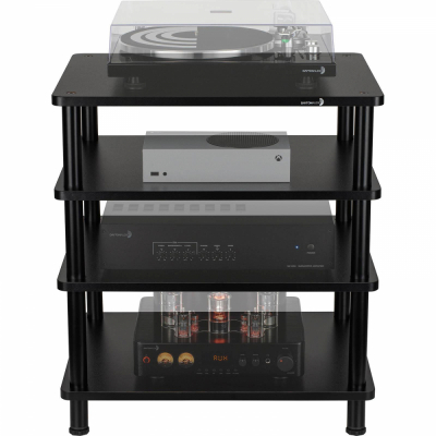 Dayton Audio MS41B, modułowy rack HiFi z czterema półkami