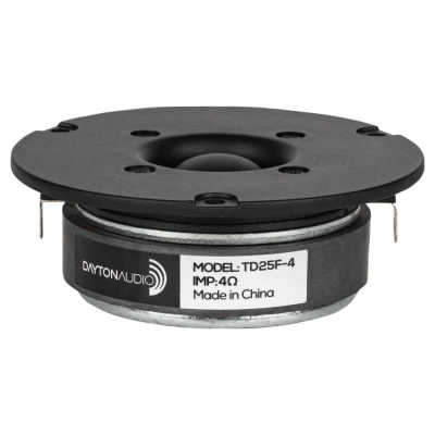 Dayton Audio TD25F-4, 1-calowy miękki głośnik wysokotonowy kopułkowy