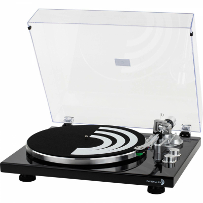 Dayton Audio TT-1BTB, gramofon z BT, USB i wbudowanym RIAA, czarny