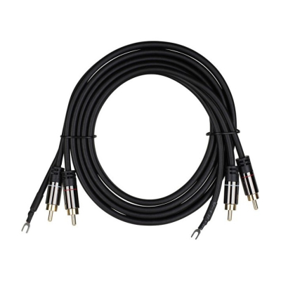 Audtek DMCG6, kabel do gramofonu z przewodem uziemiającym 1,8 metra