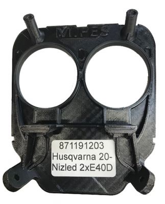 Husqvarna 2020-2023 drukowany 3D uchwyt lampy Nizled 2xR40DRL lub E40D