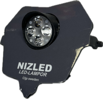 Pojedyncze światło zimnobiały 40w Fantic 2-suw 2024-, szara naklejka, 1xE406k NIZLED